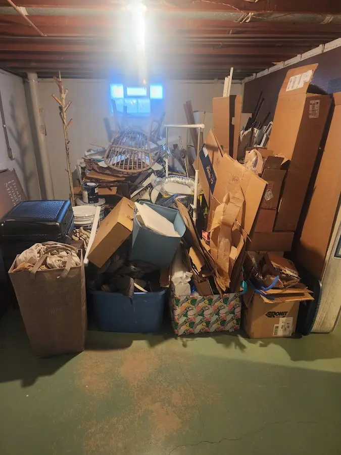 Roll-off dumpster container at job site for Concrete Dumpster Rental in Hillsborough